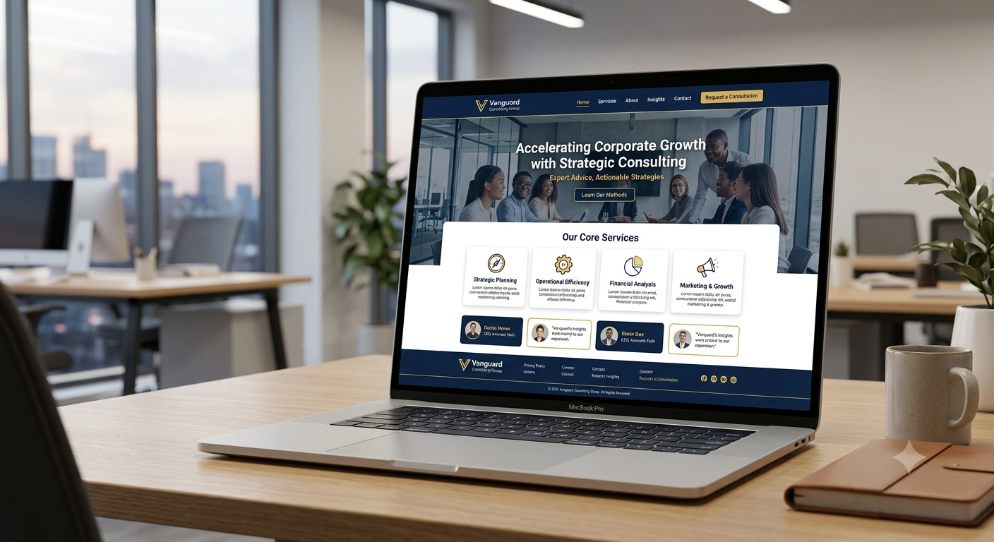 Business Site Concept website mockup